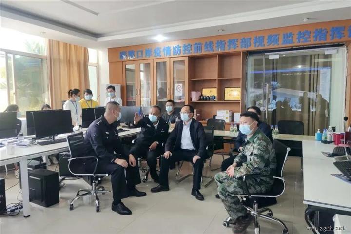 郑艺刀文到勐腊县督导口岸管控工作