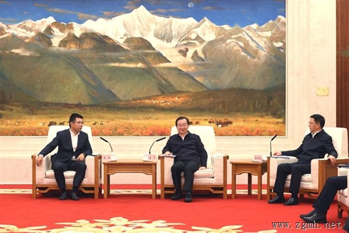 王宁王予波会见腾讯集团高级副总裁奚丹一行