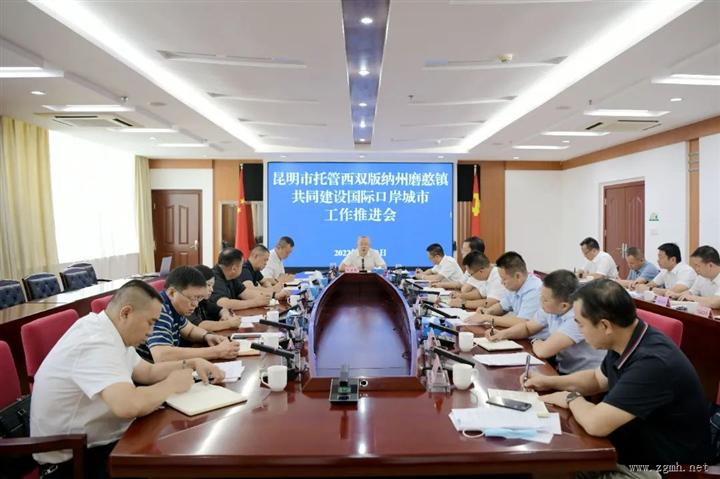 朱家伟主持召开昆明市托管西双版纳州磨憨镇共同建设国