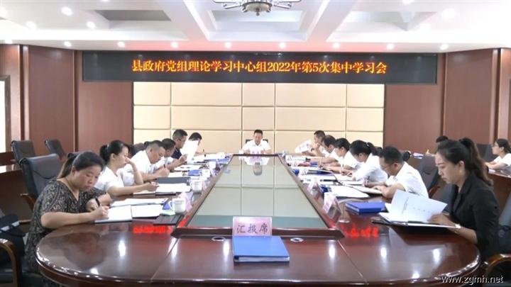十六届勐腊县人民政府党组2022年第21次会议和第22次常