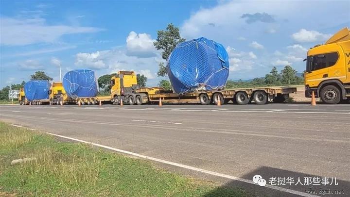 中企承建的600MW风电项目首批风机运达老挝，东南亚最大风电项目进行中...