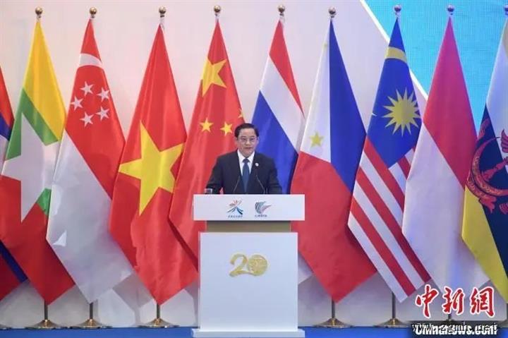 （第20届东博会）老挝总理宋赛：继续与中国保持密切合作 高效实现地区互联互通