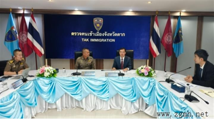 陈海平总领事会见达府湄索警方负责人等