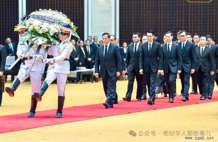 柬埔寨首相向老挝前国家主席坎代敬献花圈，洪玛耐会见老挝党政领导人
