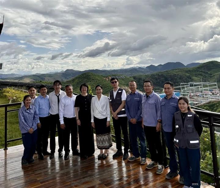 中老联合工作组赴乌多姆塞省检查中广核项目执行情况